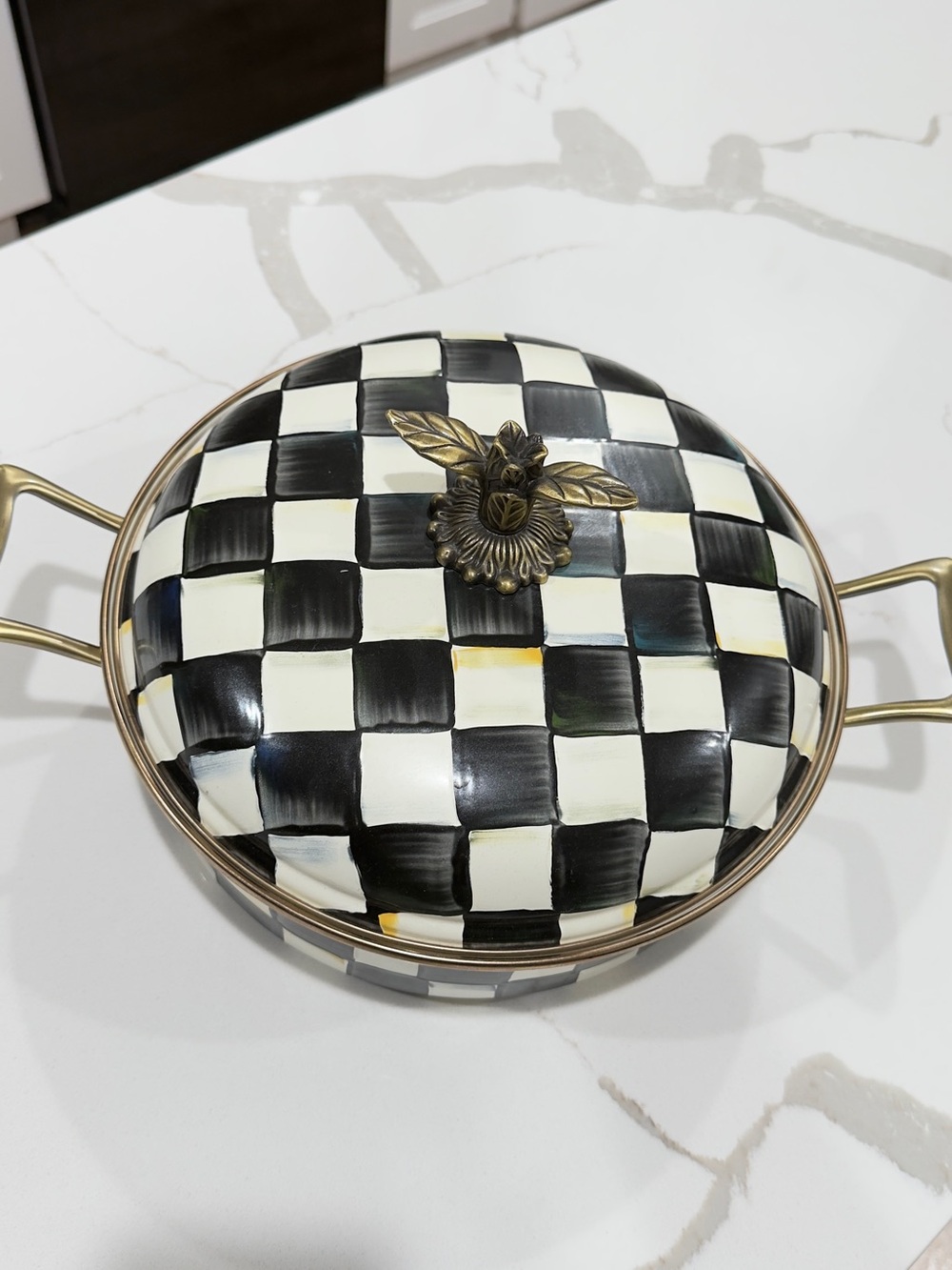 MacKenzie Child Courtly Check 5 Quart Casserole